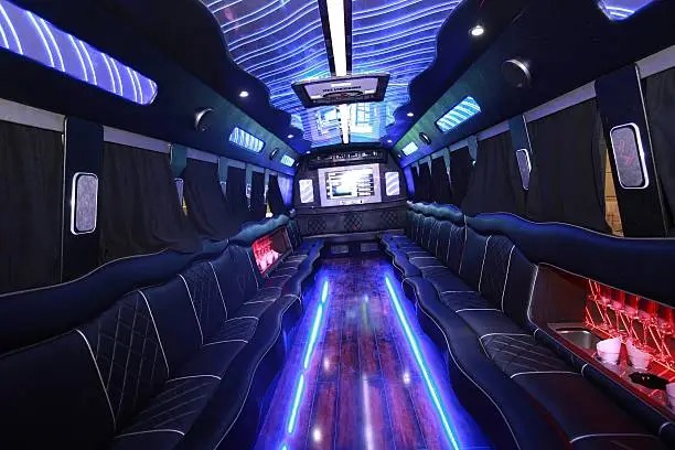 Customers enjoying luxury limousine service by transportcenterhub.xyz, showcasing memorable moments and quality transportation.